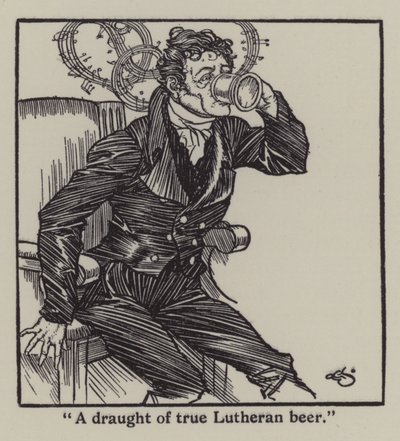 Ilustrace k The Essays of Elia od Charlese Lamba (litho) od A. Garth Jones