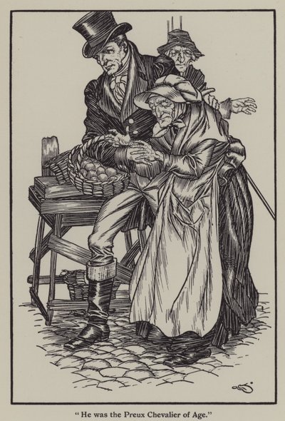 Ilustrace k The Essays of Elia od Charlese Lamba (litho) od A. Garth Jones