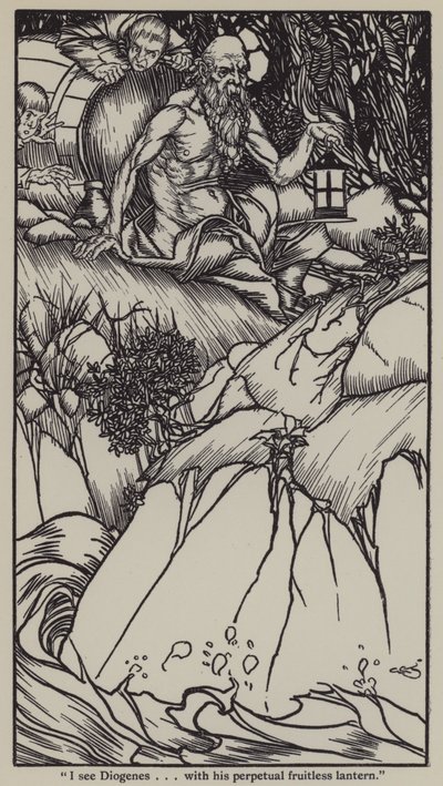 Ilustrace k The Essays of Elia od Charlese Lamba (litho) od A. Garth Jones