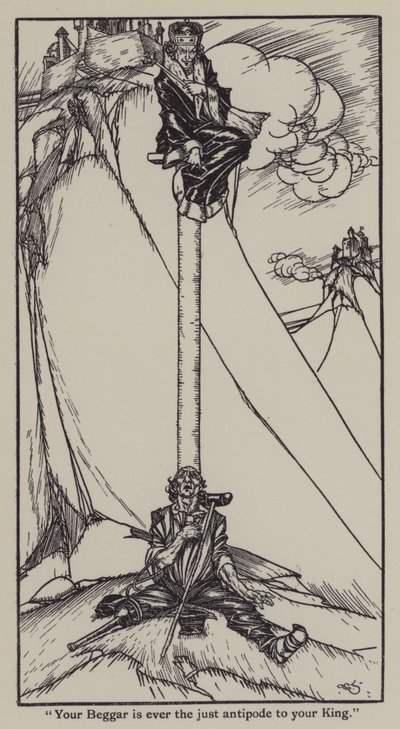 Ilustrace k The Essays of Elia od Charlese Lamba (litho) od A. Garth Jones