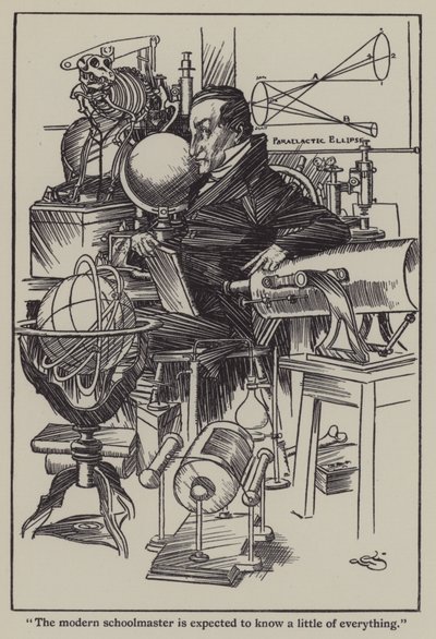 Ilustrace k The Essays of Elia od Charlese Lamba (litho) od A. Garth Jones