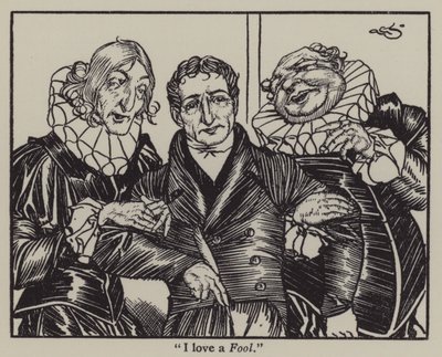 Ilustrace k The Essays of Elia od Charlese Lamba (litho) od A. Garth Jones