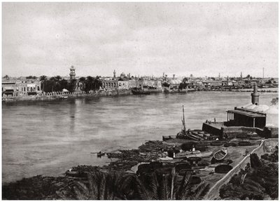 Moderní Bagdád, město chalífů, Irák 1925 od A. Kerim