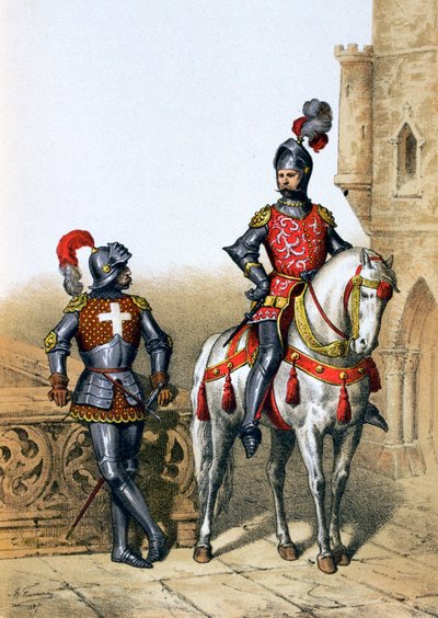 Kapitán lukostřelců v Paříži a kavalír, 15. století, 1887 od A. Lemercier
