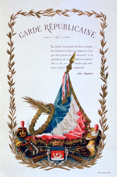 Republikánská garda, 1887 od A. Lemercier