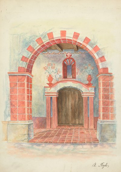 Restaurátorský výkres od A. Regli