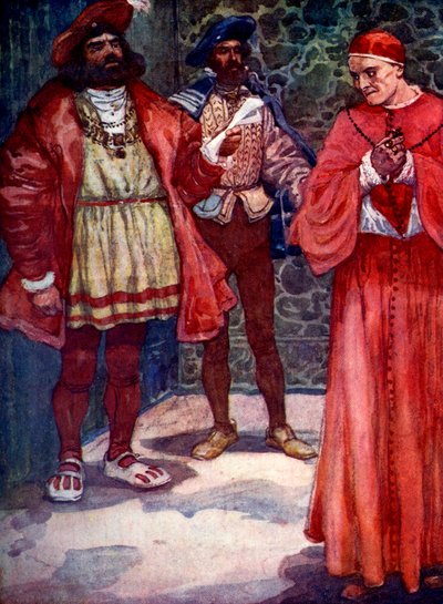 Henry poslal Wolseyho pryč od soudu, c1529, 1905. od A. S. Forrest