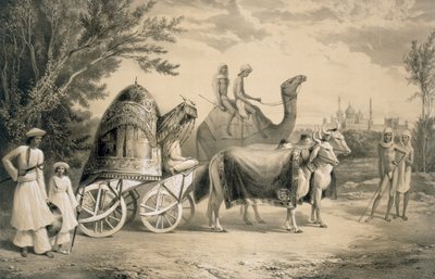 Haremový kočár krále Dillí, hospoda. 1858. od A. Soltykoff