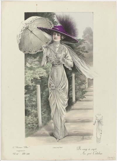 The Chic Woman, Supplement, ca. 1912, č. 18, Pl. 184: Od pěti do sedmi (...) od A. Souchel