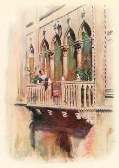 Balkon Palazzo Bragadin od A. Trevor Haddon