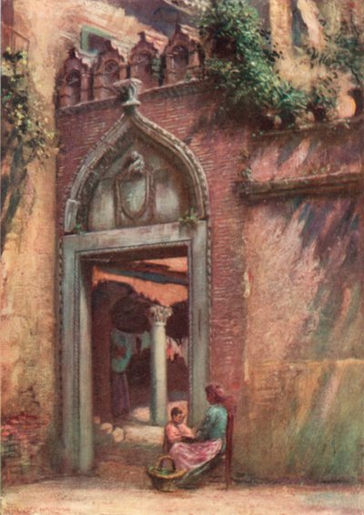 Vstup do Cortile of the Ca" Amadi od A. Trevor Haddon