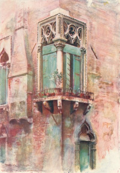 Úhlové okno Palazzo Priuli od A. Trevor Haddon