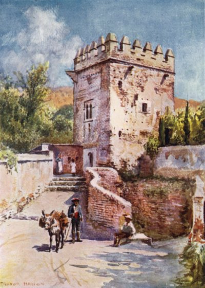 Alhambra, Tower of the Peaks (barva lito) od A. Trevor Haddon