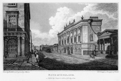 Bank of England, City of London, 1805. od A Warren