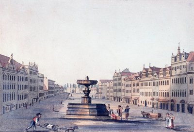 Koňský trh, kolem roku 1810 od A. and Berka, Johann Gustav