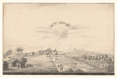 Pohled na pevnost Salatiga Salatiga (název na objektu) od A. de Nelly (possibly)
