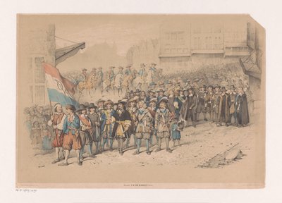 Historický průvod u příležitosti V.O.C. od A. van Groeneveldt