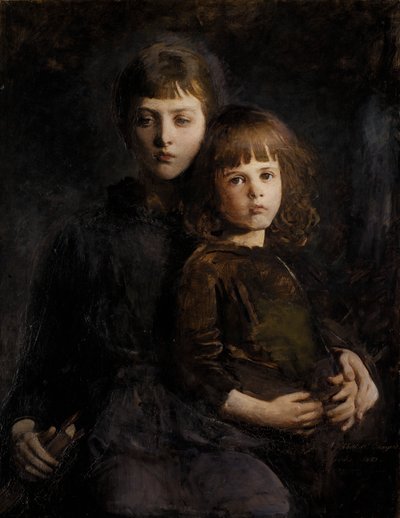 Bratr a sestra Mary a Gerald Thayerovi, 1889. od Abbott Handerson Thayer