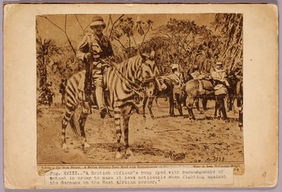 Kůň a křižák Camouflaged, studijní složka ke knize Skrývání zbarvení v živočišné říši od Abbott Handerson Thayer
