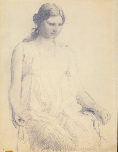 Studie mladé ženy od Abbott Handerson Thayer