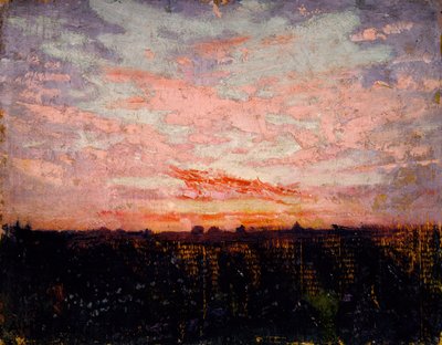 Východ nebo západ slunce, studie ke knize Skrývání zbarvení v živočišné říši od Abbott Handerson Thayer