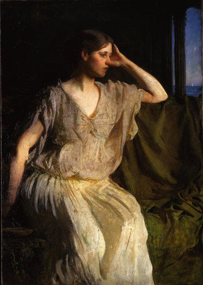 Žena v řeckých šatech, kolem roku 1894 od Abbott Handerson Thayer