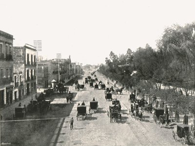 Juarez Avenue, Mexico City, Mexiko, 1895. od Abel Briquet