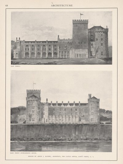 Castle Gould, Hempstead House, 1904 od Abner J. Haydel