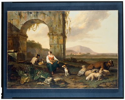 Itanllia Krajina S Pastýři od Abraham Jansz Begeyn