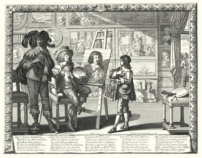 Vznešený malíř (rytina) od Abraham (after) Bosse