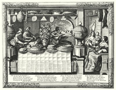 The Pastry Cook (rytina) od Abraham (after) Bosse
