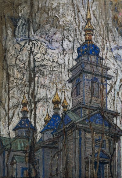 Dřevěný kostel od Abraham Anshelovich Manievich