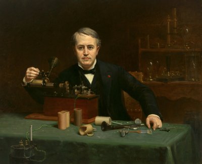 Thomas Alva Edison (1847-1931) od Abraham Archibald Anderson