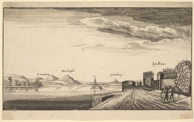 Rýn u Bonnu, opis, 1625-77. od Abraham Aubri