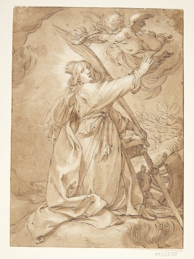 Catharina jako mučednice od Abraham Bloemaert