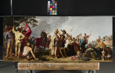 Korunovační scéna (olej na dřevě) od Abraham Bloemaert