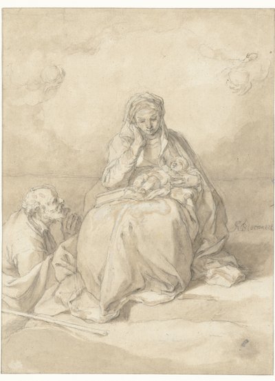 Svatá rodina od Abraham Bloemaert