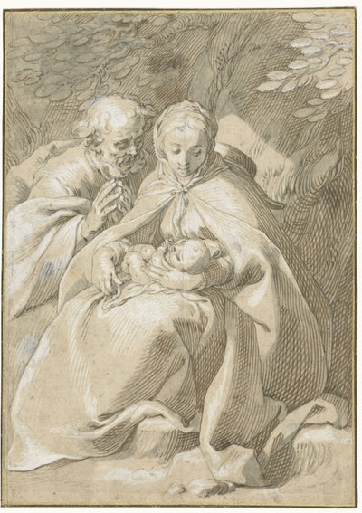 Svatá rodina od Abraham Bloemaert