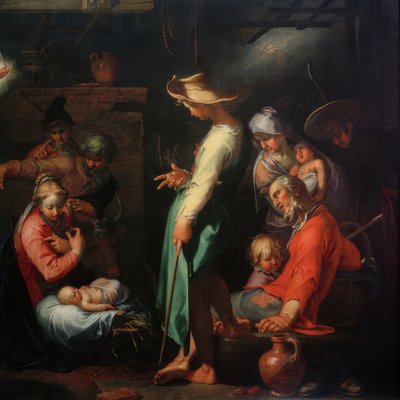 Klanění pastýřů od Abraham Bloemaert