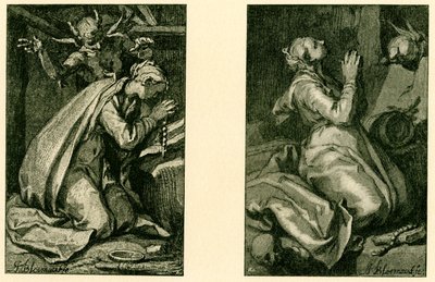 Svatí kajícníci od Abraham Bloemaert
