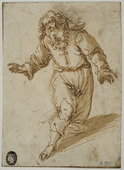 Klečící muž od Abraham Bloemaert