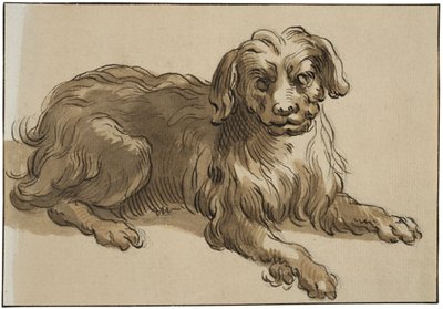 Dlouhosrstý pes od Abraham Bloemaert
