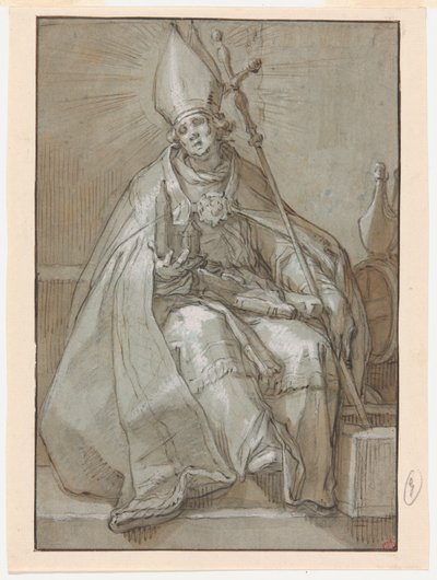 Svatý Willibrord od Abraham Bloemaert