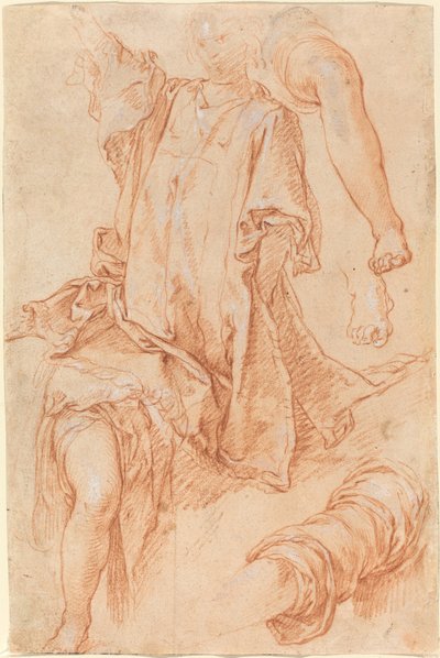 Studie nohou a závěsů [recto] od Abraham Bloemaert