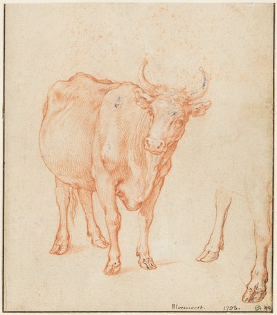 Studie krávy od Abraham Bloemaert