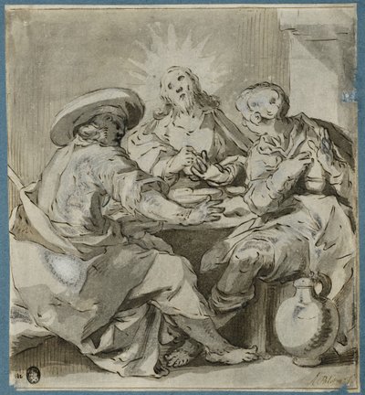 Večeře v Emauzích od Abraham Bloemaert