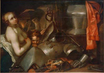 Venuše a Amor v kovárně sopky od Abraham Bloemaert