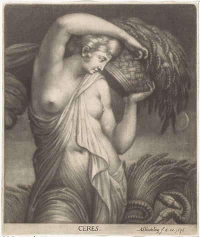 Ceres v kukuřičném poli Ceres (název na objektu) od Abraham Bloteling