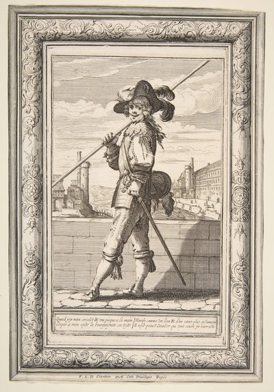 Pikeman, 1632. od Abraham Bosse