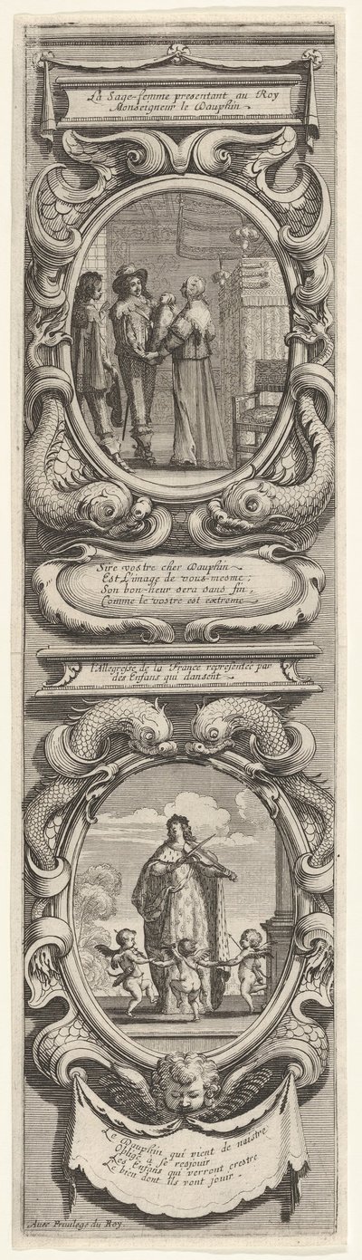 Alegorie na počest narození dauphina, ca. 1638. od Abraham Bosse
